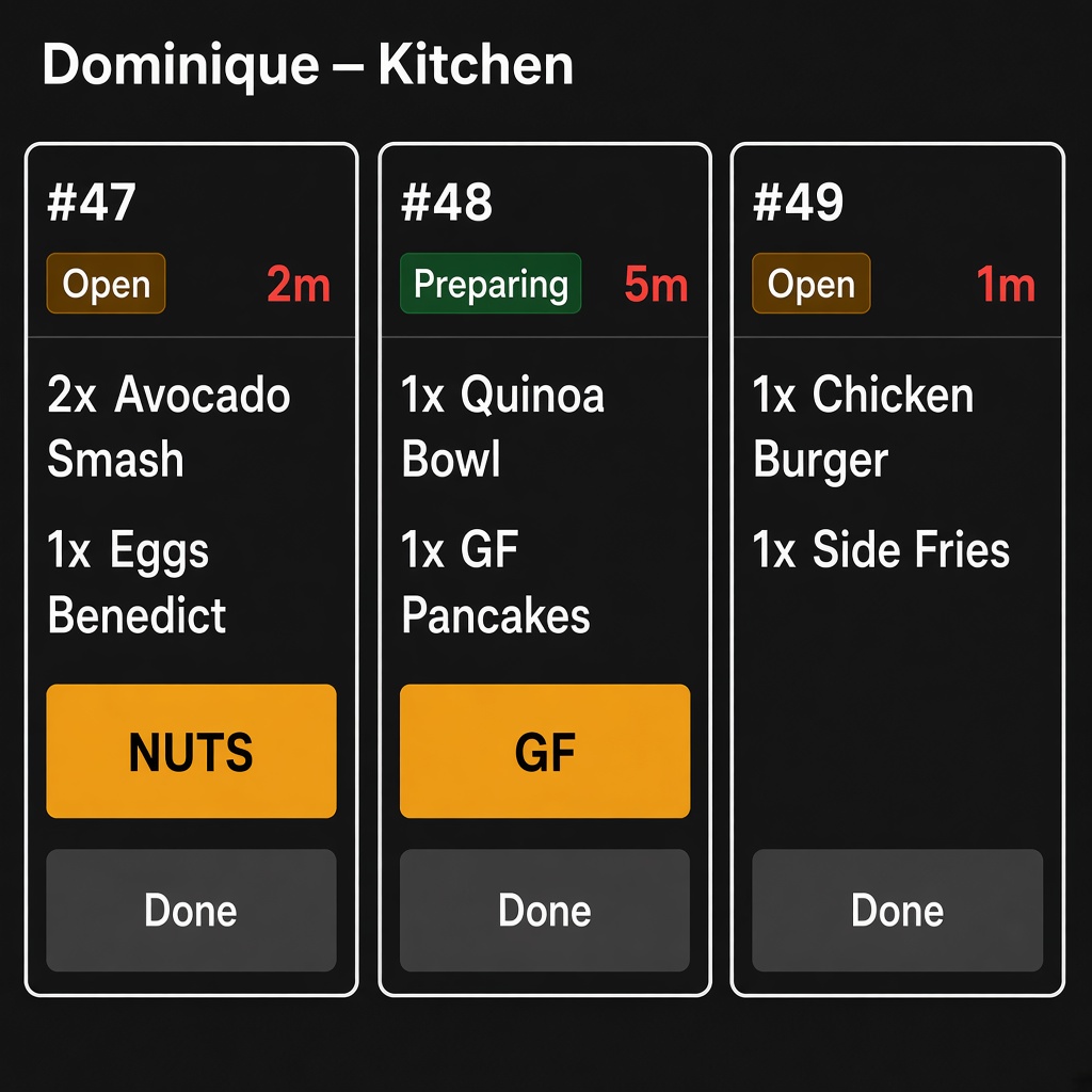 Dominique product screen